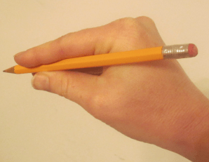 鉛筆の持ち方の教え方